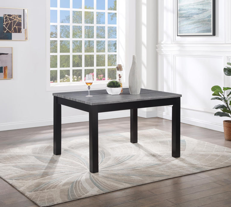 D200 - 5 Piece Dining Room Set (Dining Table, 4 Chairs) - Gray