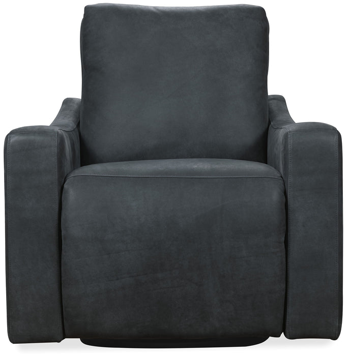 RC - Lewis Power Swivel Recliner - Black