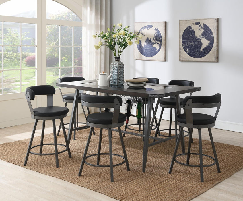 D208 - Counter Height Table - Brown