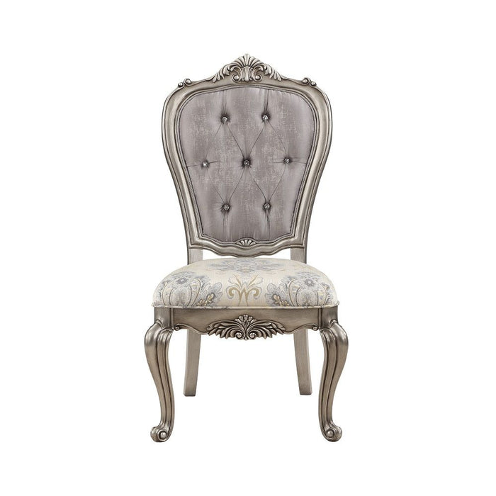 Ariadne - Side Chair (Set of 2) - Velvet & Antique Platinum