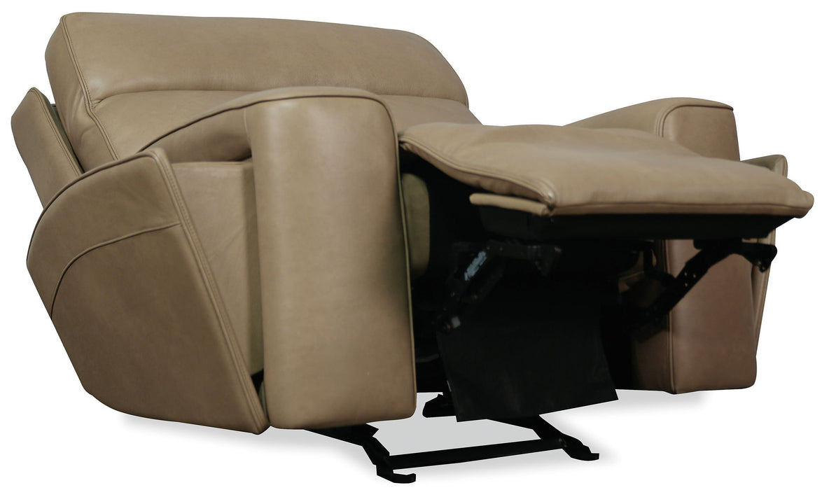 MS - Riverton Power Gliding Recliner With Power Headrest And Lumbar - Brown