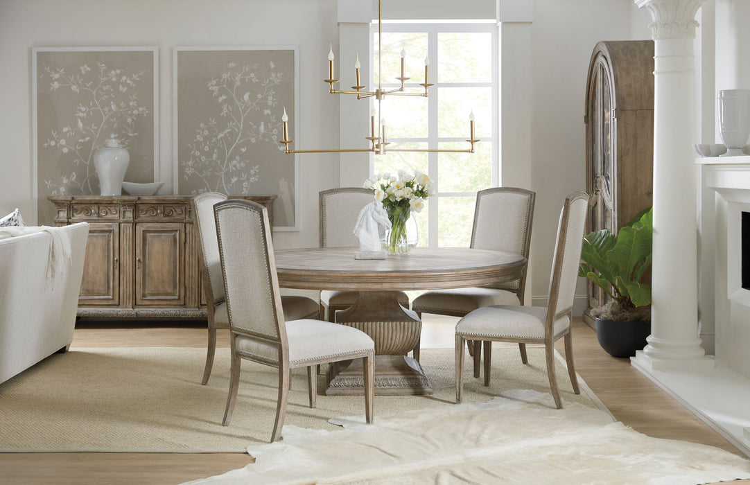 Castella - Upholstered Side Chair - Beige / Light Brown