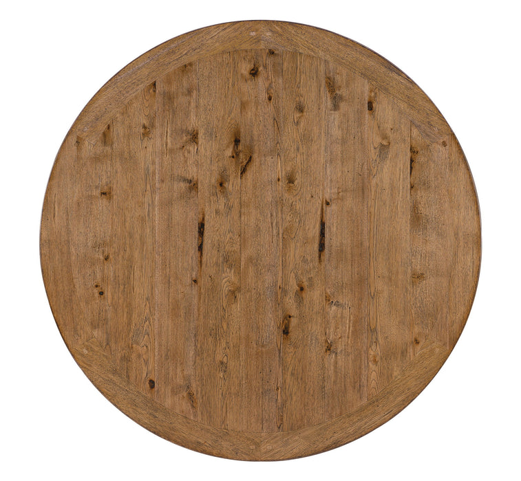 Big Sky - Round Dining Table - Light Brown / Black