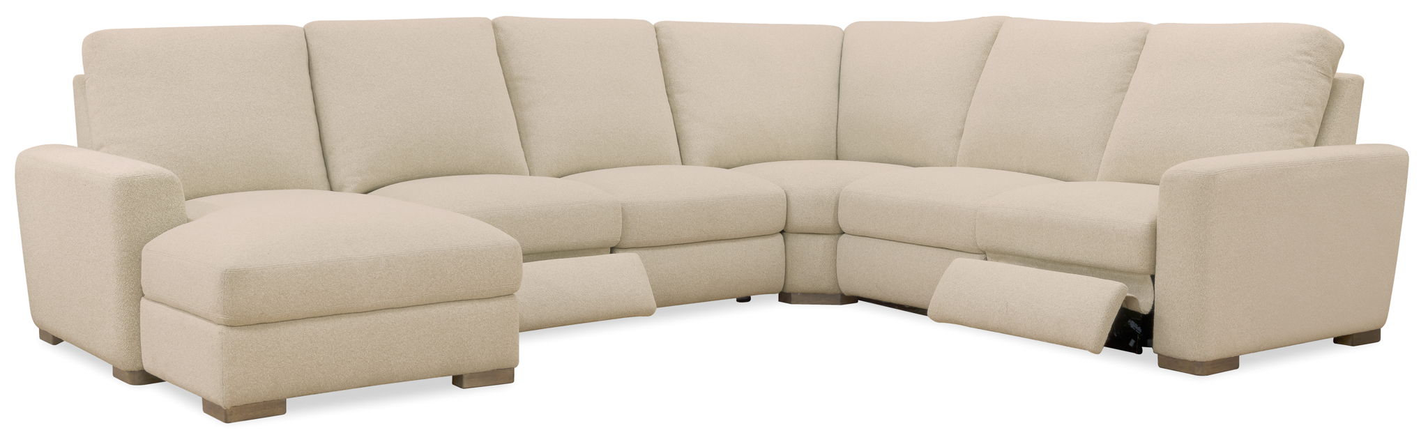 MS - Optimus Five-Seat Power Sectional - Beige