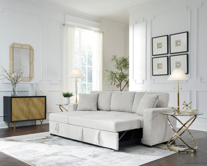 Poppleton 2-Piece Sectional with Pop Up Sleeper and Chaise