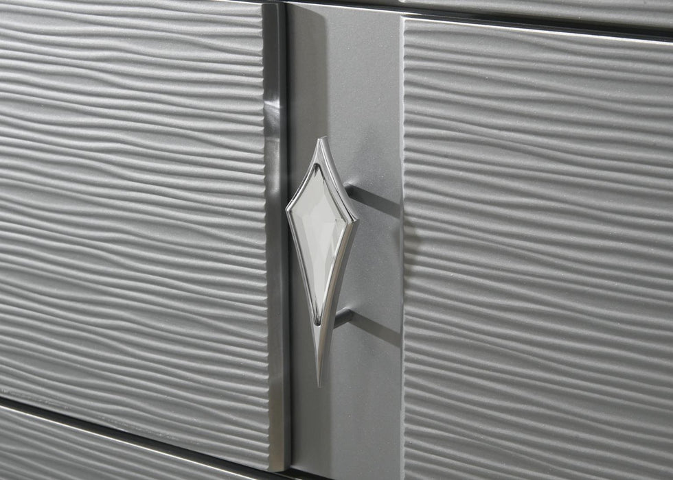 B024 - Dresser - Olive Shimmer Silver