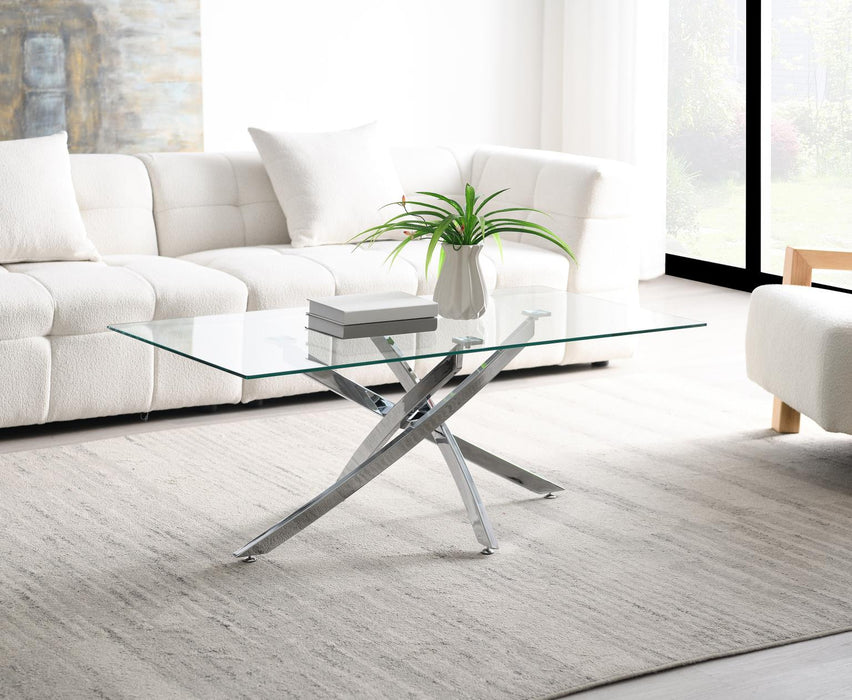 T240 - Chrome Table Set (Set of 3) - Gray