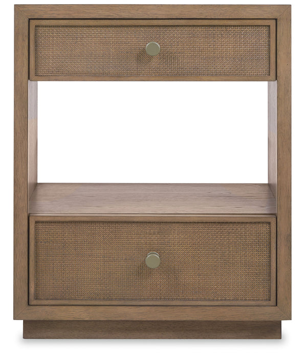 Sonnet - Two-Drawer Nightstand - Dark Gray