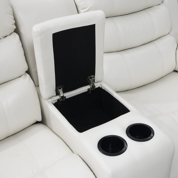 U157 - Motion LED Loveseat - White