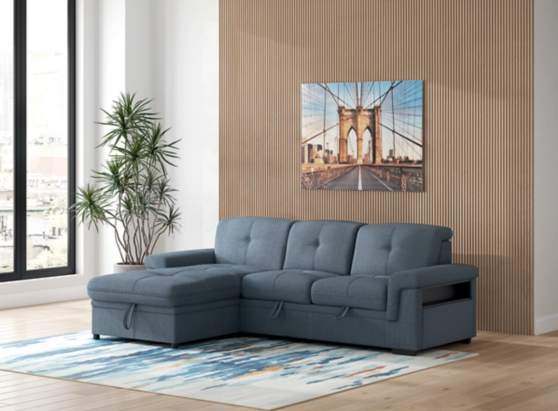 Ruffner 2-Piece Sectional with Pop Up Sleeper and Chaise