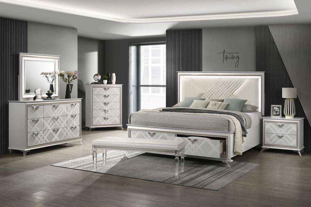 B026 - Nightstand - White