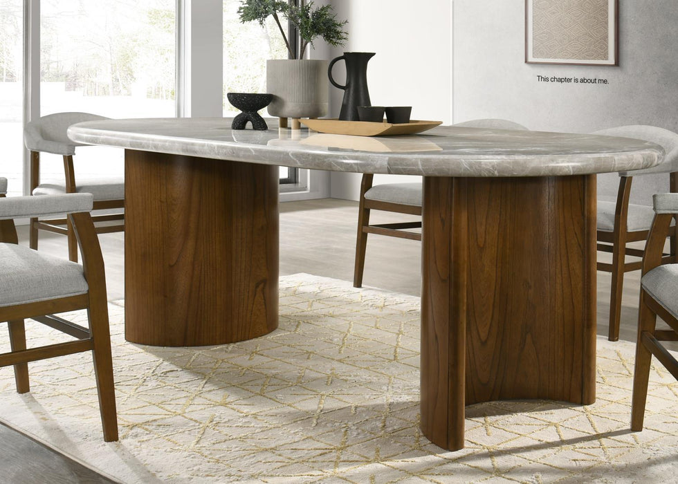 D071 - Dining Chair (Set of 2) - Dark Walnut