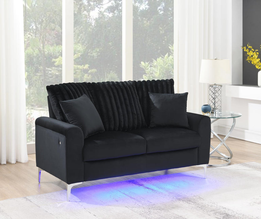 U480 - LED Loveseat - Black