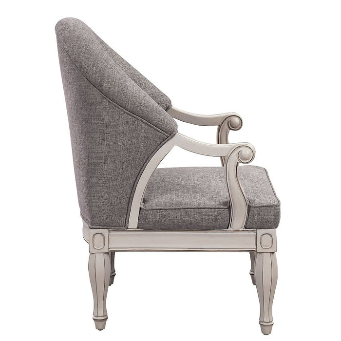 Florian - Chair - Gray & Antique White