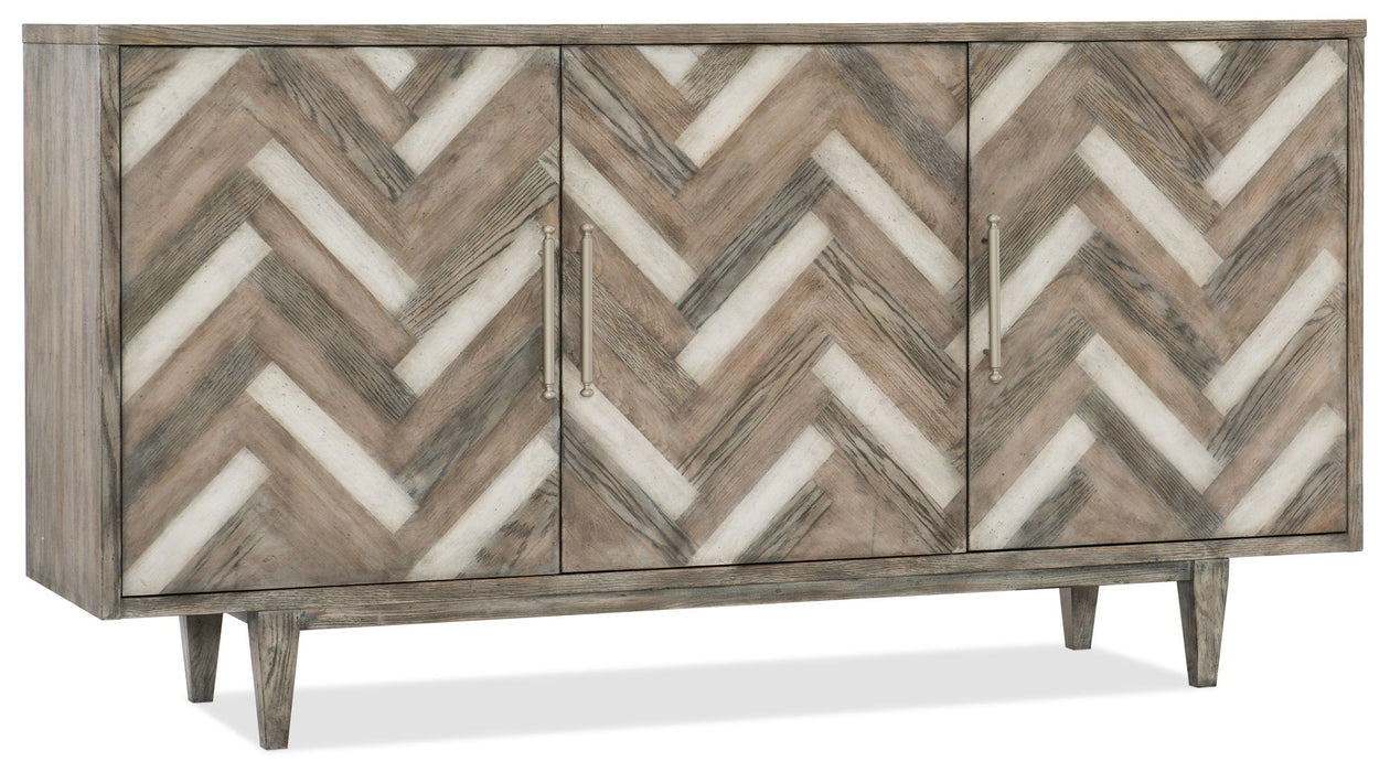 Melange - Natural Beauty Credenza - Dark Gray