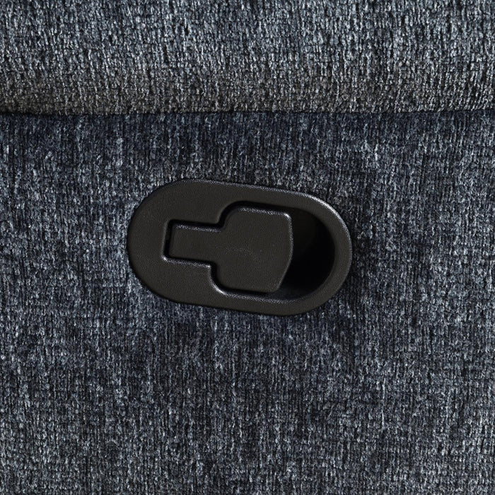 U179 - Motion Loveseat - Charcoal Gray
