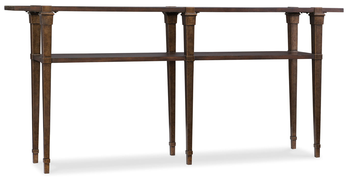 Commerce And Market - Skinny Console Table - Dark Brown