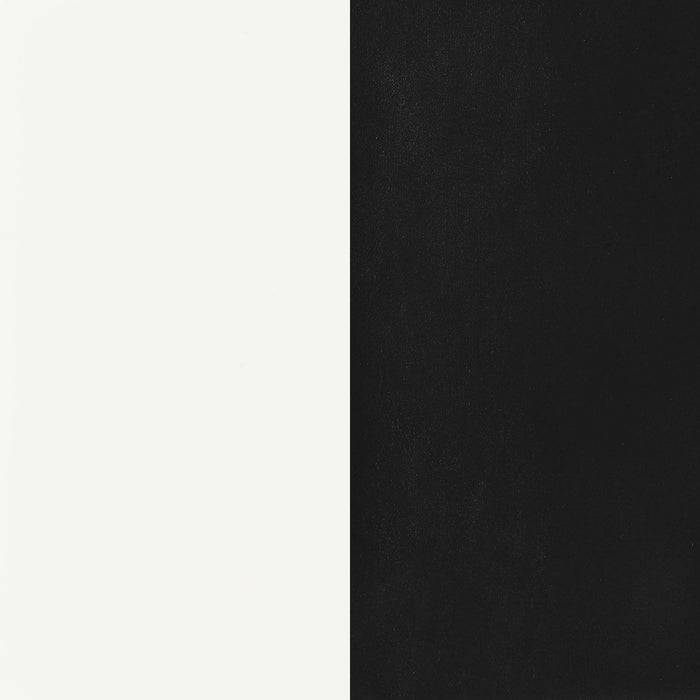 Retro 5-piece Oval Dining Table Set White and Black