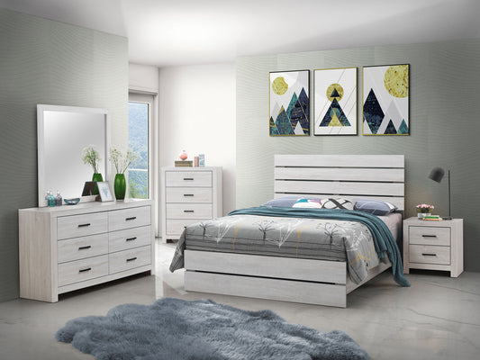 Brantford 5-piece Eastern King Bedroom Set Coastal White
