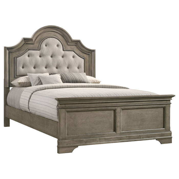 Manchester 5-piece Eastern King Bedroom Set Wheat Brown