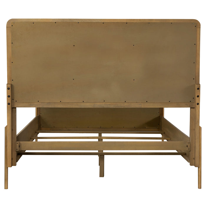 Arini Rattan Eastern King Panel Bed Sand Wash and Natural