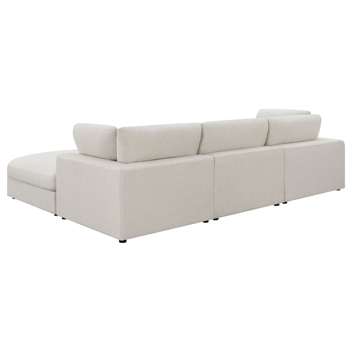 Serene 4-piece Upholstered Modular Sectional Beige