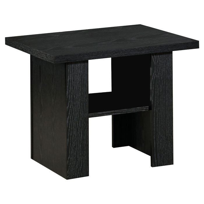 Rodez 3-piece Engineered Wood Coffee Table Set Black