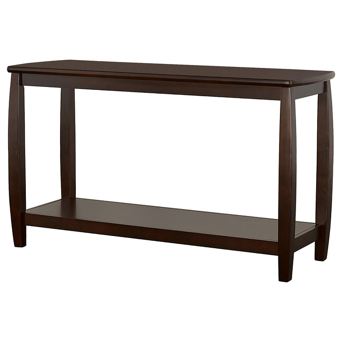 Dixon Rectangular Sofa Table with Lower Shelf Espresso