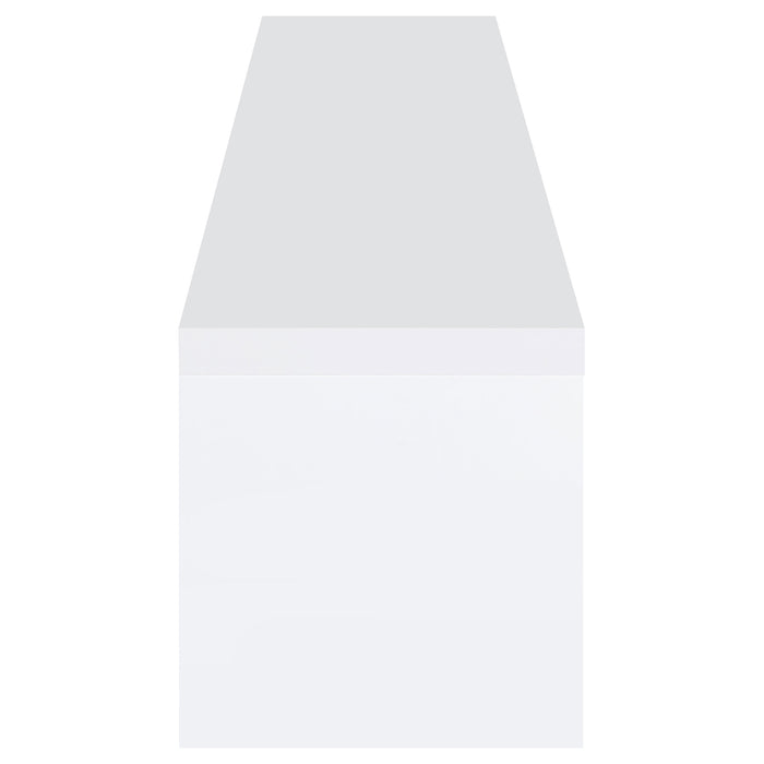 Jude 2-drawer Engineered Wood 71-inch TV Stand High Gloss White