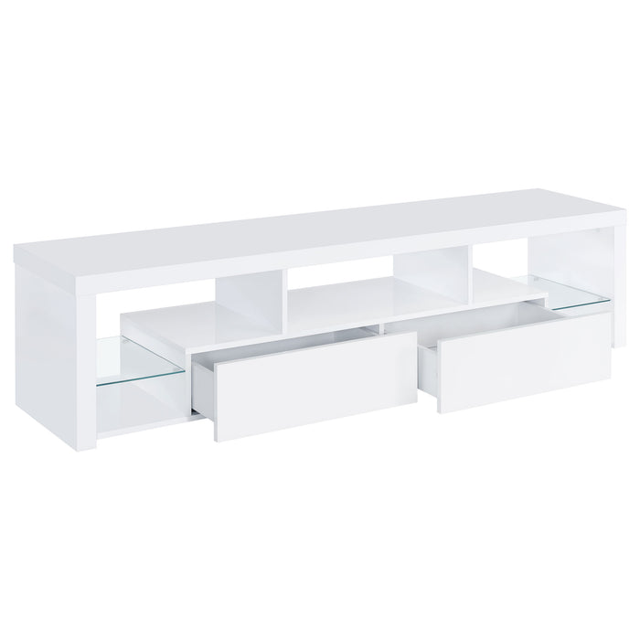 Jude 3-piece 71-inch TV Entertainment Center White High Gloss