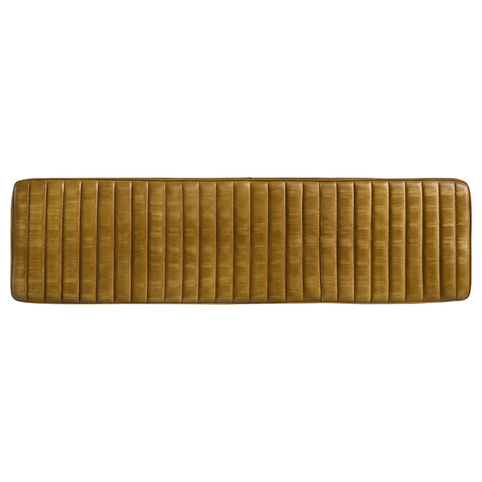Misty Cushion Side Bench Camel and Black