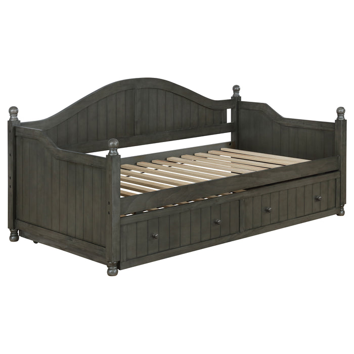 Julie Ann Wood Twin Daybed with Trundle Warm Grey