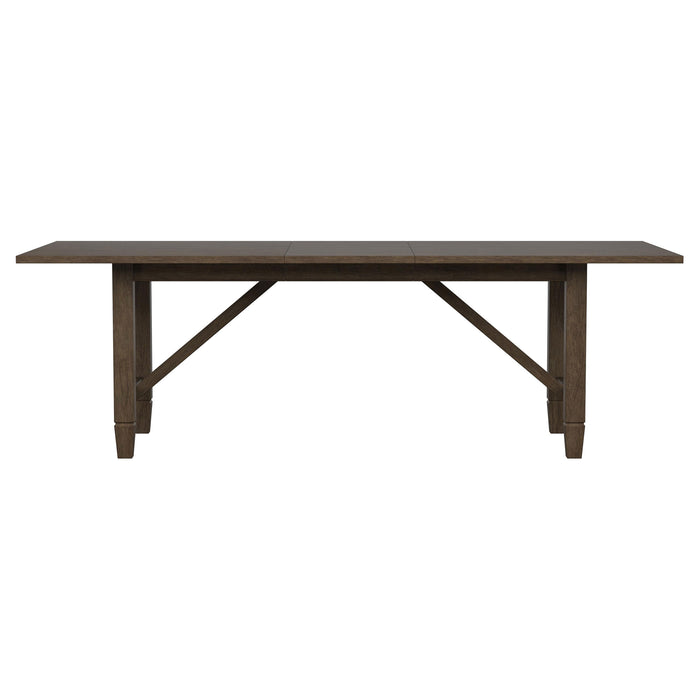 Matisse Rectangular Dining Table with 18" Removable Extension Leaf Brown