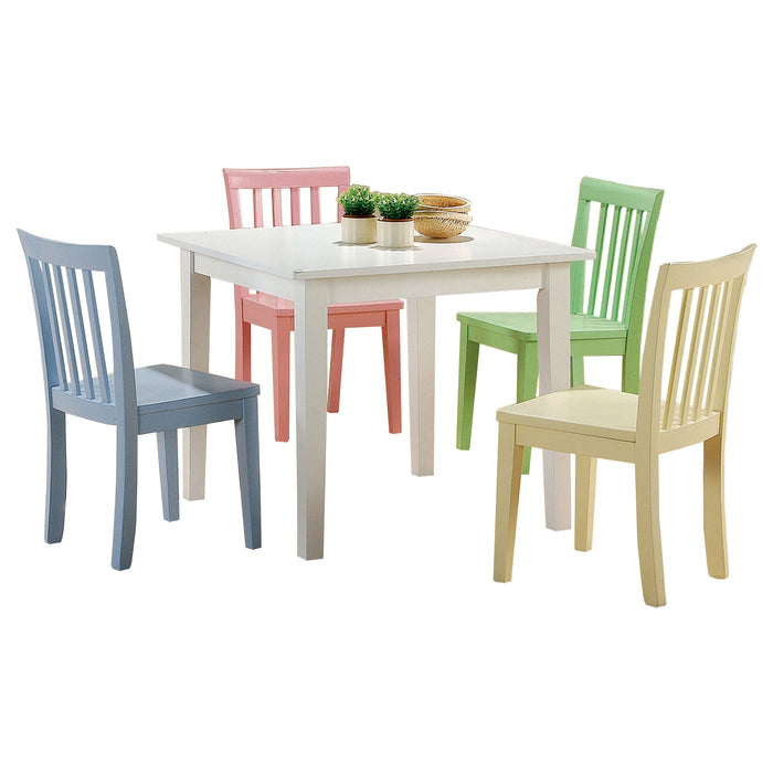 Rory 5-piece Kids Table and Chairs Set Multi Color