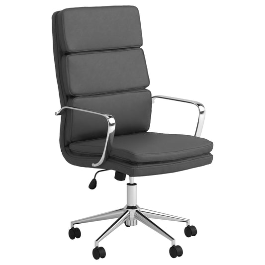 Ximena High Back Upholstered Office Chair Grey