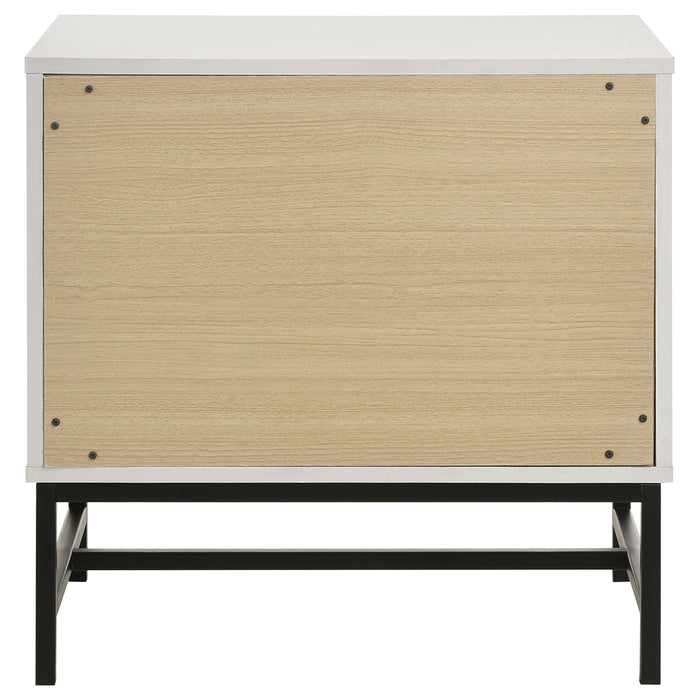 Sonora 2-drawer Nightstand Bedside Table White