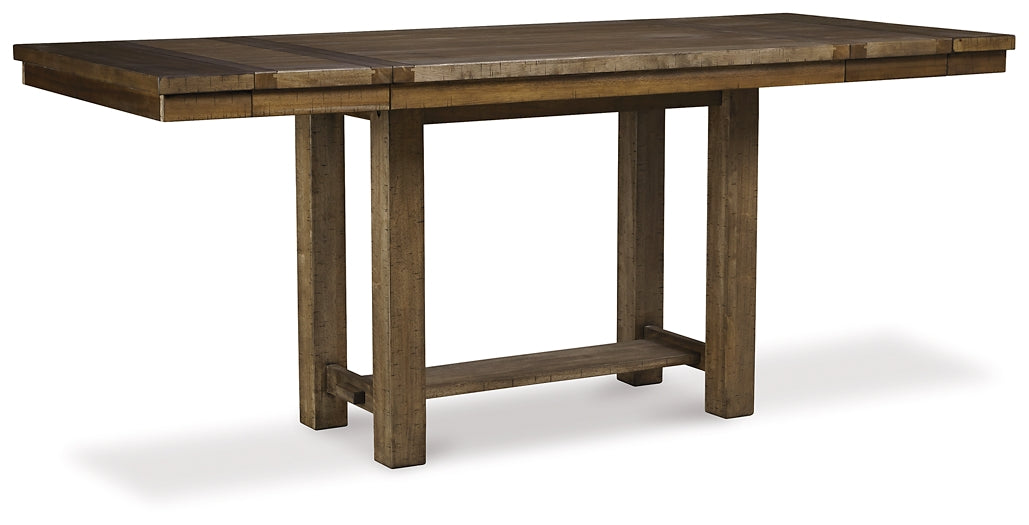 Moriville Counter Height Dining Table and 4 Barstools
