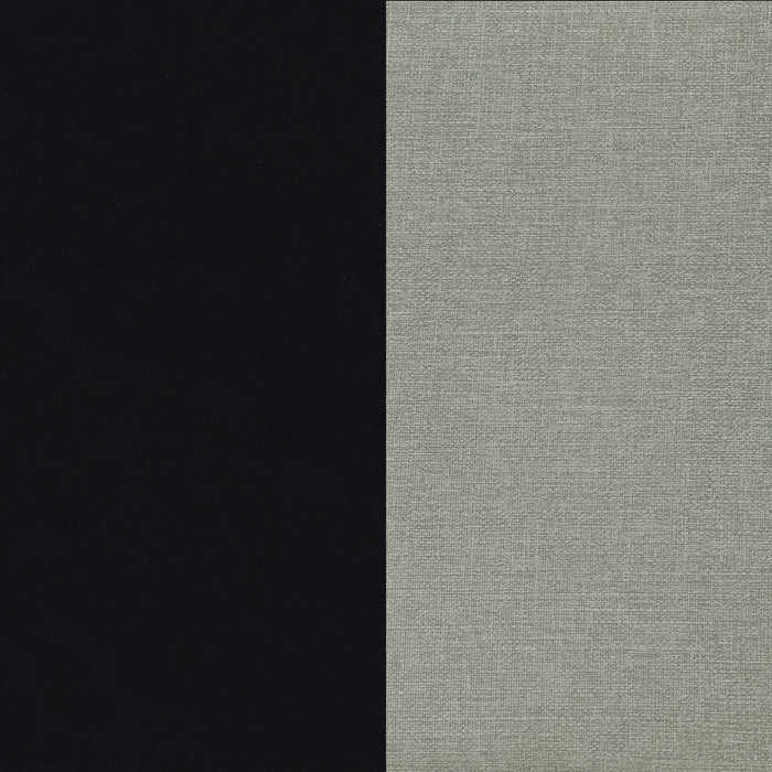 Flora 2-drawer Vanity Set with LED Mirror Black High Gloss