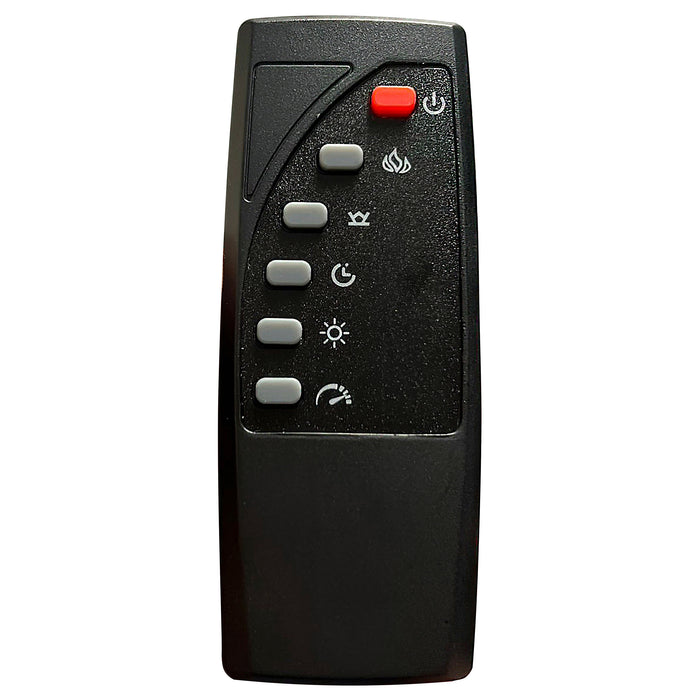 Tisdall Upholstered Cal King Flame Visualizer Bed Grey