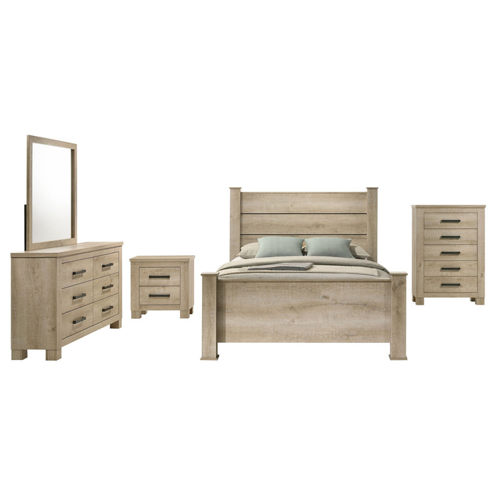Oakglen 5-piece Queen Bedroom Set Weathered Oak