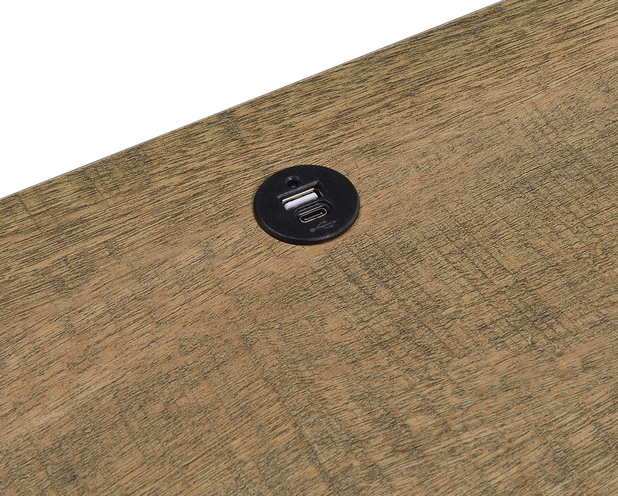 Westpark 2-drawer Nightstand LED Lights and USB Mango