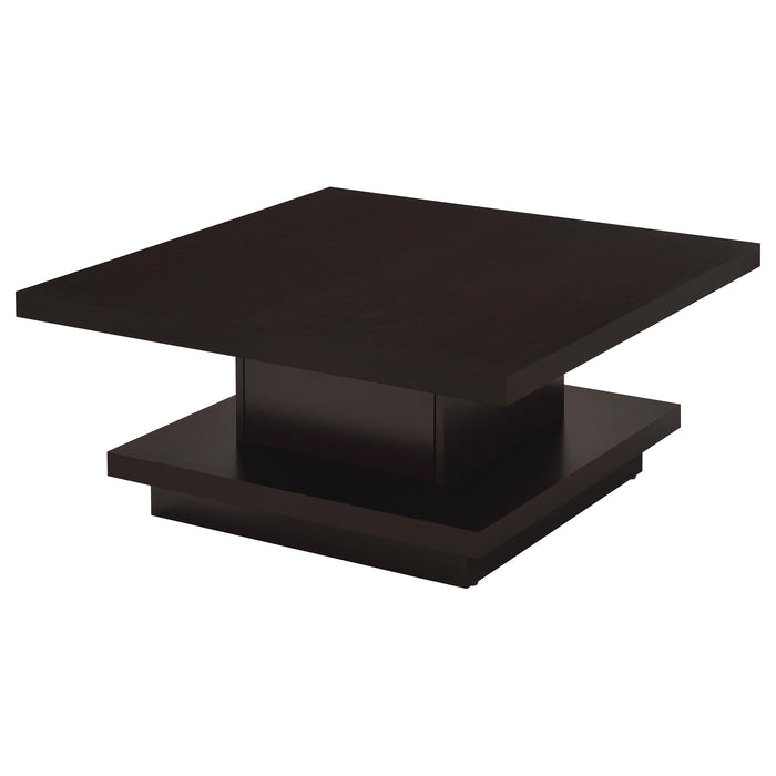 Reston 3-piece Square Coffee and End Table Set Cappuccino