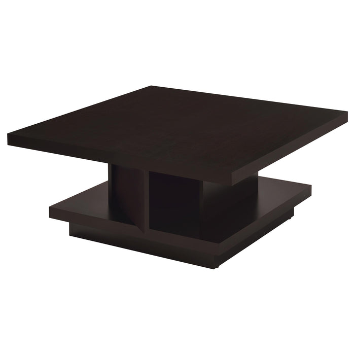 Reston 3-piece Square Coffee and End Table Set Cappuccino