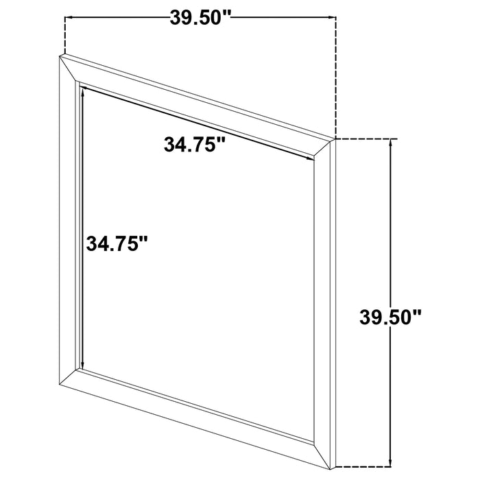 Oakglen Dresser Mirror Weathered Oak
