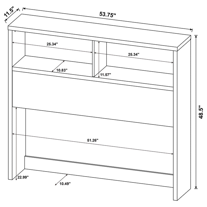 Westpark 3-piece Full Bedroom Set Bookcase Headboard Pine