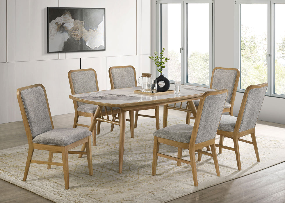 Croyden 73-inch Rectangular Dining Table Weathered Natural
