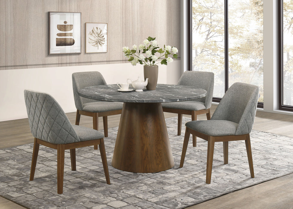 Franklin Upholstered Dining Side Chair Grey (Set of 2)