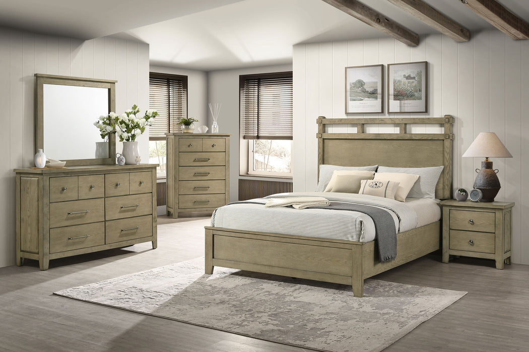Hazlewood 61-inch Queen Panel Bed Vineyard Oak