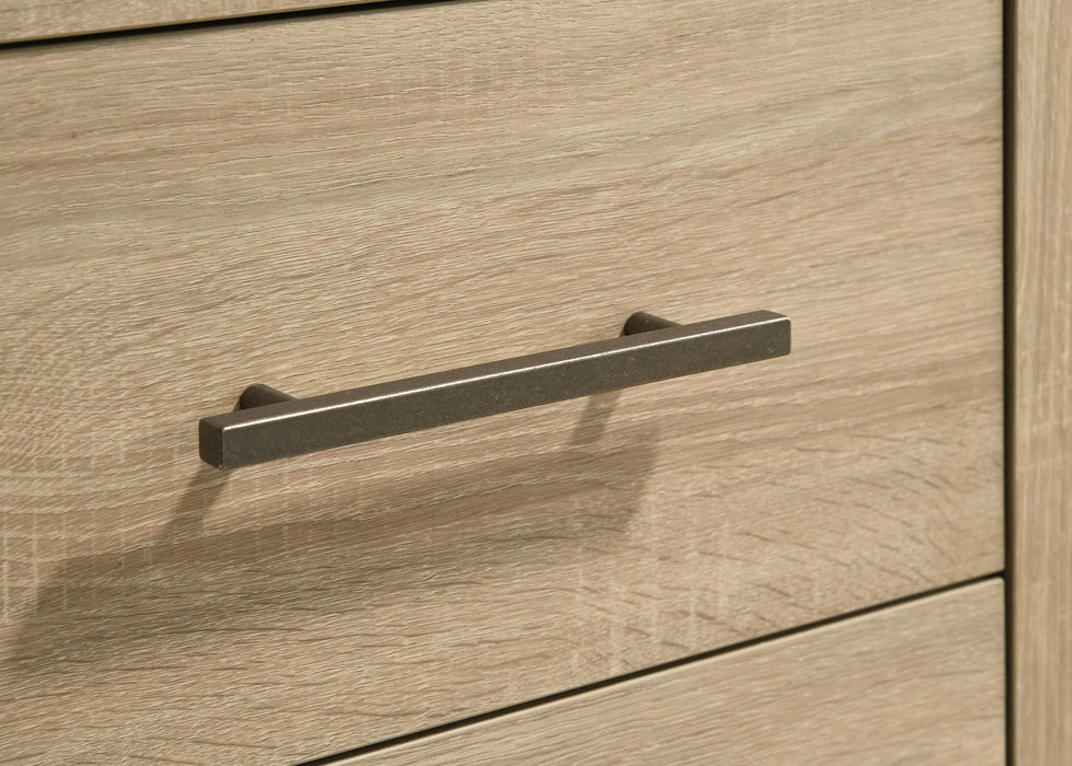 Arielle 6-drawer Bedroom Dresser with Mirror Light Oak