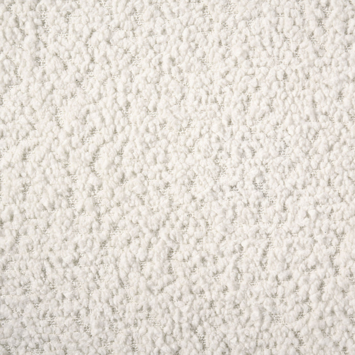 Dorset Fabric Upholstered Round Track Arm Loveseat White
